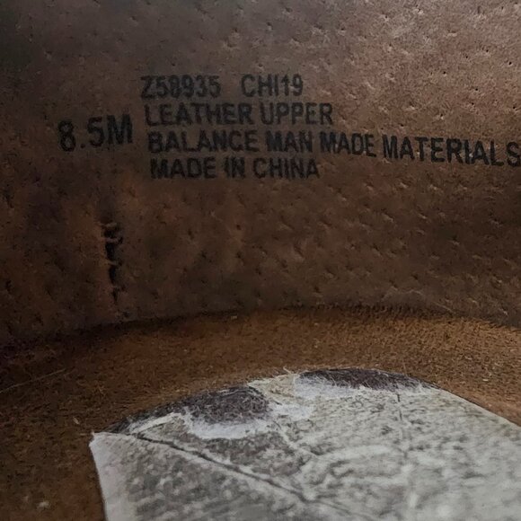 BOC Brown Suede Lace Brogues Grunge Gorp Retro Preppy Casual 8.5 - Picture 9 of 10